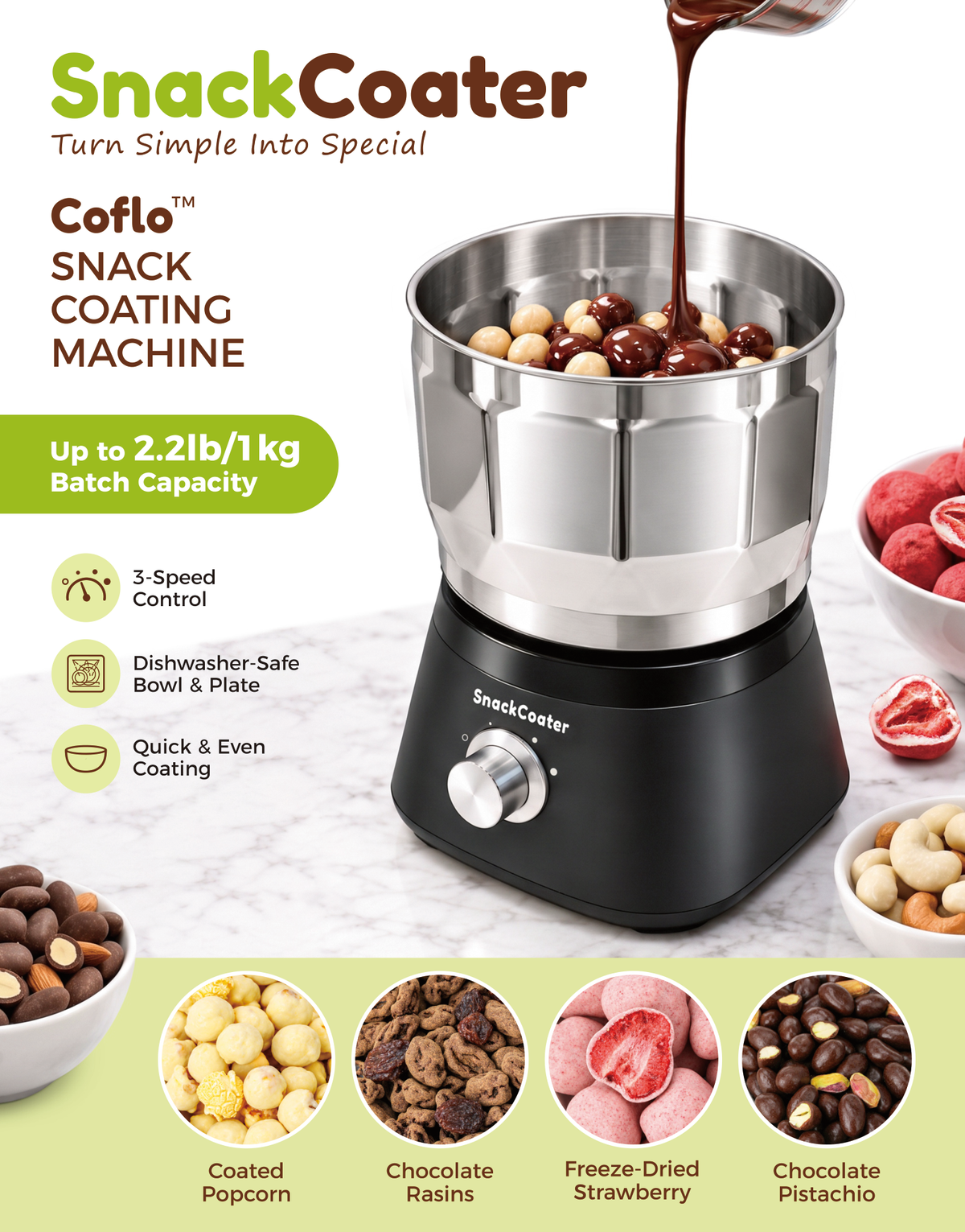 Pre-Sale Coflo Snack Coating Machine