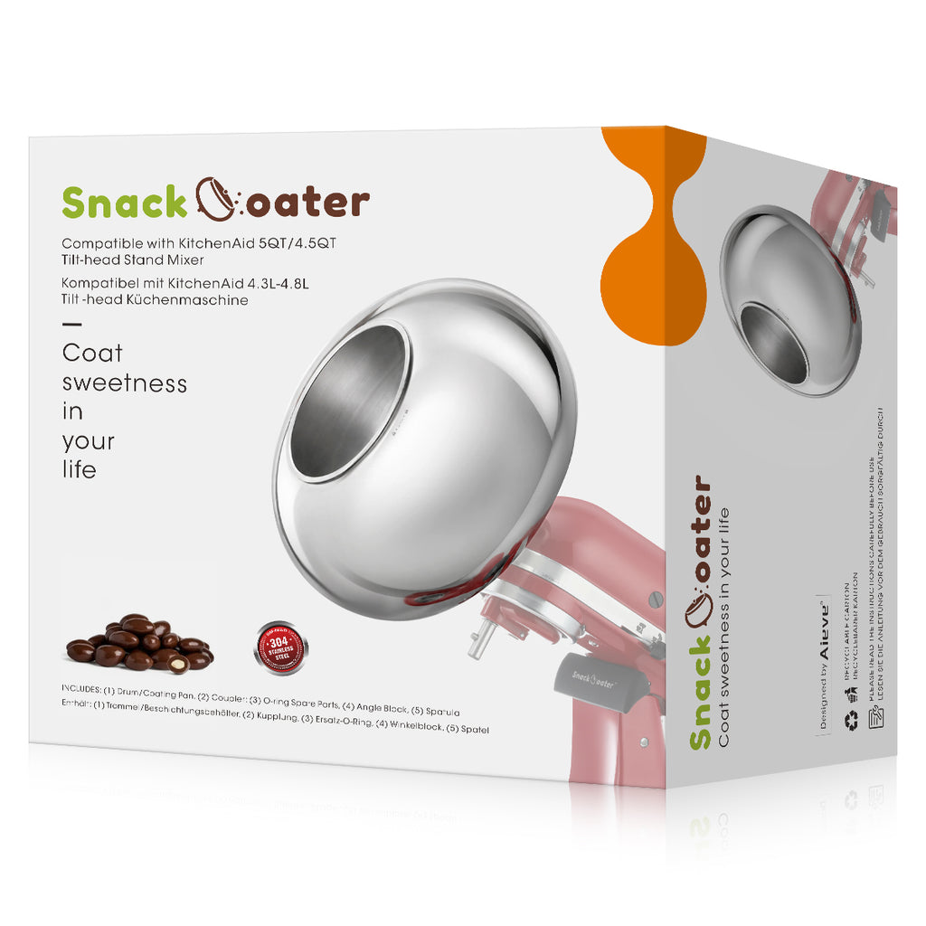 SnackCoater Coating Pan – Large-Tilt-Head
