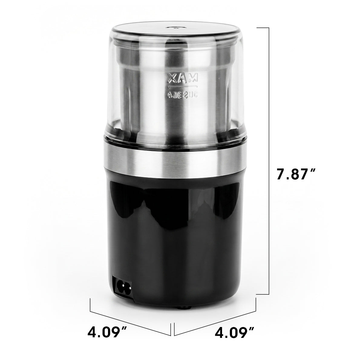 Snack Coater Spice and Nut Grinder, Electric Food Processors with Push-Top Lid for On/Off, Dishwasher Safe,Heavy-duty Motor, Stainless Steel Blades, Compact and easy-to-clean design