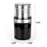 Snack Coater Spice and Nut Grinder, Electric Food Processors with Push-Top Lid for On/Off, Dishwasher Safe,Heavy-duty Motor, Stainless Steel Blades, Compact and easy-to-clean design