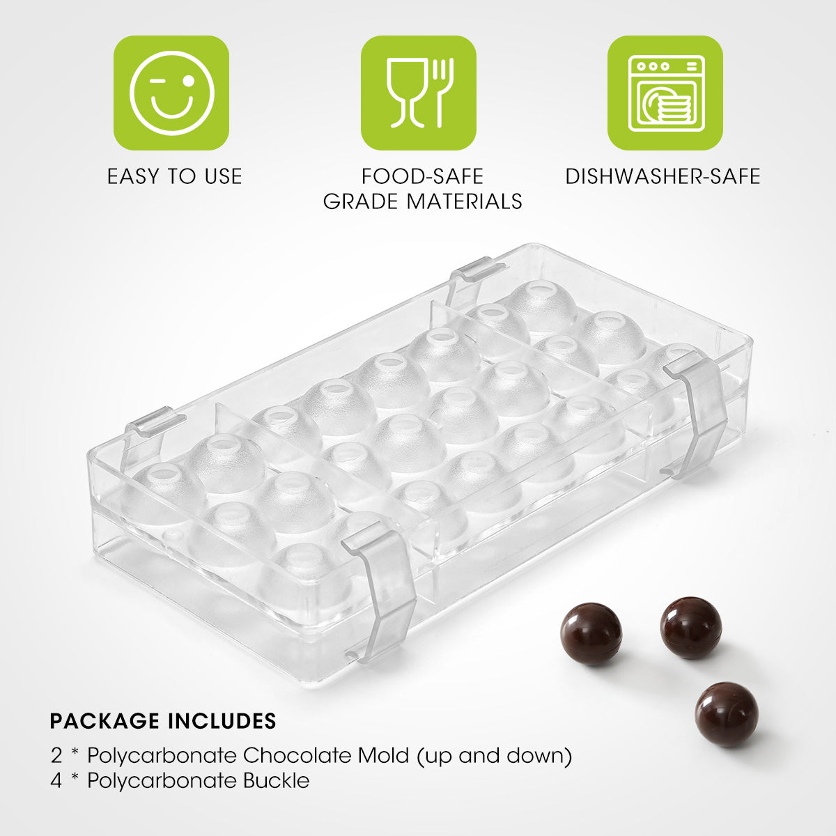 1.Easy to Use 2.Food-Safe Grade Materials 3.Dishwasher-safe