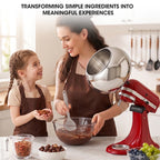 Recubrimiento de refrigerios compatible con la batidora de pie con cabezal inclinable KitchenAid 
