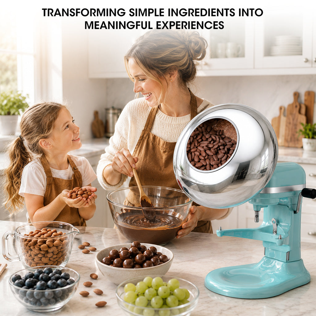 SnackCoater Coating Pan – Large-Bowl-Lift